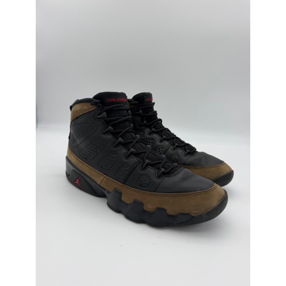 Jordan 9 Retro Olive 2024 Black Light Olive True Red HV4794-030 Mens 10.5